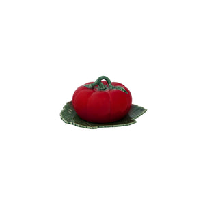 Bordallo Pinheiro Tomato Butter Dish with Cover