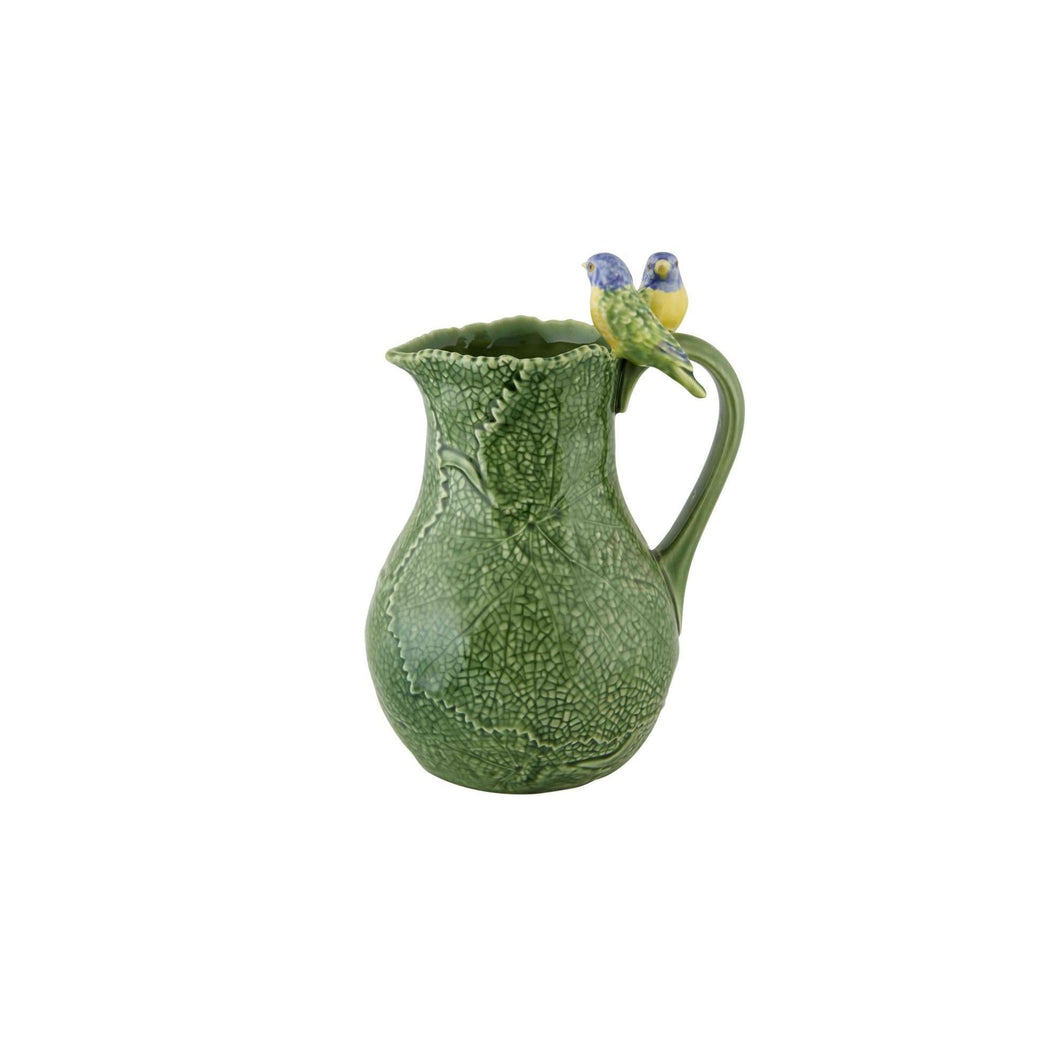 Bordallo Pinheiro Cinerária Pitcher W/Birds
