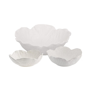 Bordallo Pinheiro Cabbage Set of Nesting Bowls - Beige
