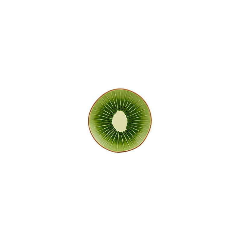 Bordallo Pinheiro Tropical Fruits Kiwi Dessert Plate, Set of 4