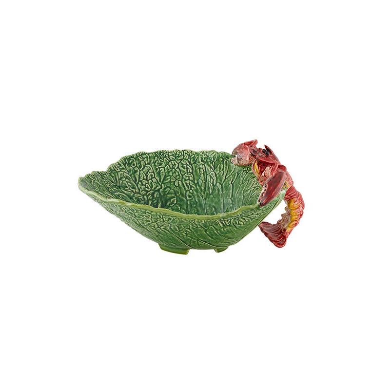 Bordallo Pinheiro Cabbage with Lobsters Salad Bowl