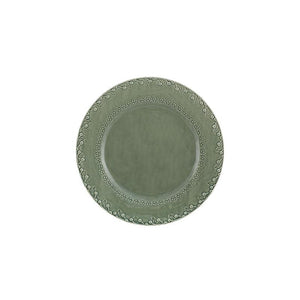 Bordallo Pinheiro Flora Dinner Plate, Set of 4 - Flora Greyish Green