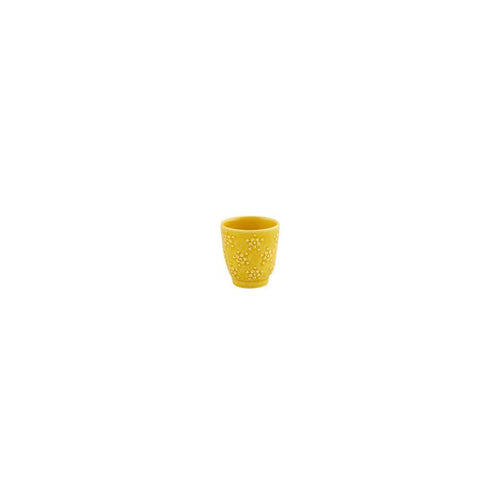 Bordallo Pinheiro Flora Yellow Coffee Cup, Set of 4