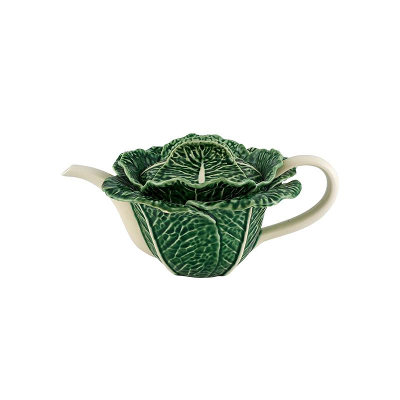 Bordallo Pinheiro Cabbage New Teapot