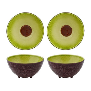Bordallo Pinheiro Tropical Fruits Avocado Bowl, Set of 4