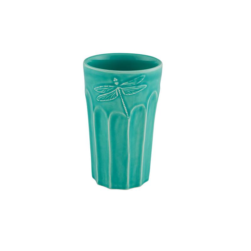 Bordallo Pinheiro Patio Highball Tumbler Aqua Green, Set of 4