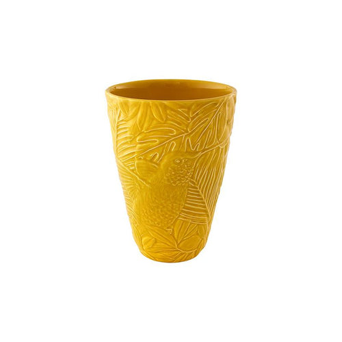 Bordallo Pinheiro Equatorial Small Vase Yellow