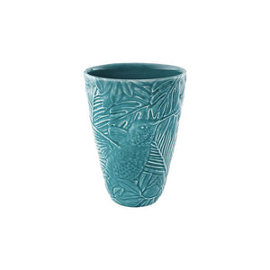 Bordallo Pinheiro Equatorial Small Vase Blue