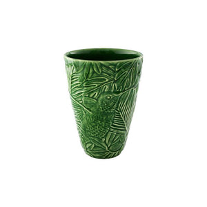 Bordallo Pinheiro Equatorial Small Vase Palm Green