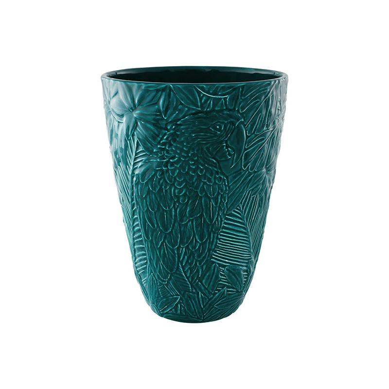 Bordallo Pinheiro Equatorial Large Vase Forest Blue