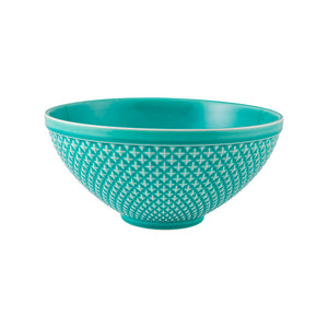 Bordallo Pinheiro Bicos Mint Green Salad Bowl, Set of 2