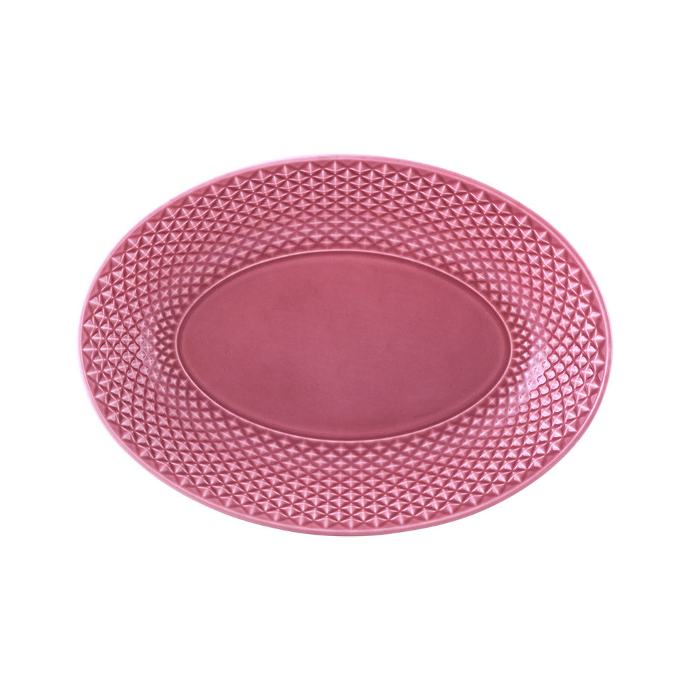 Bordallo Pinheiro Bicos Pink Platter