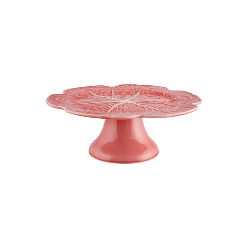 Bordallo Pinheiro Cabbage Pink Cake Stand 31 Cm/ 12
