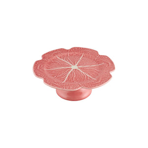 Bordallo Pinheiro Cabbage Pink Cake Stand 31 Cm/ 12"