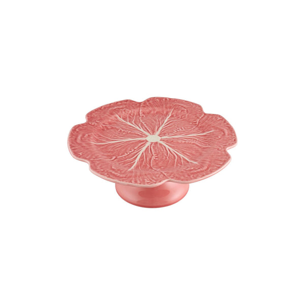 Load image into Gallery viewer, Bordallo Pinheiro Cabbage Pink Cake Stand 31 Cm/ 12&quot;
