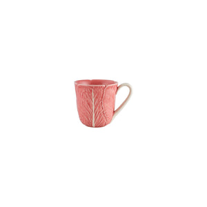 Bordallo Pinheiro Cabbage Pink Mug, Set of 4