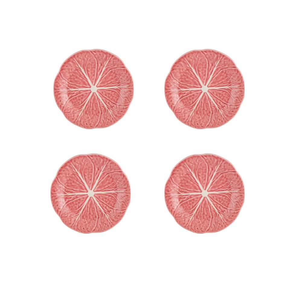 Bordallo Pinheiro Cabbage Pink Fruit Plate 7