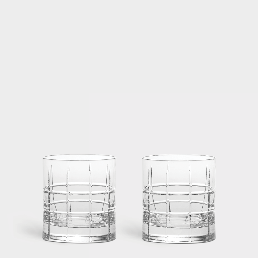 Orrefors Street Double Old Fashioned - Set of 2