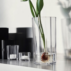 Orrefors Reed Votive Clear Medium