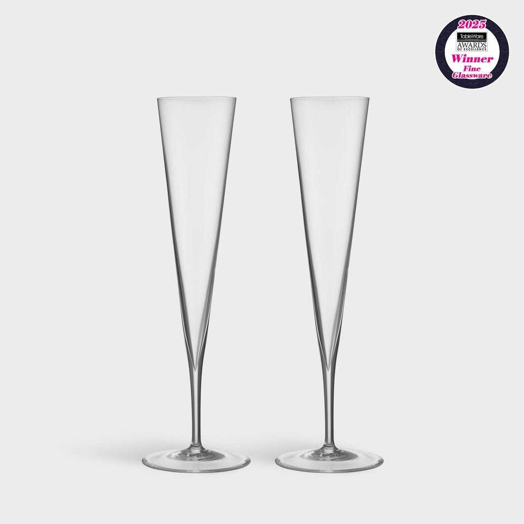 Orrefors Geometry Champagne - Set of 2