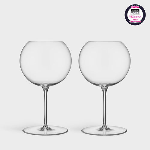 Orrefors Geometry Red Wine - Set of 2