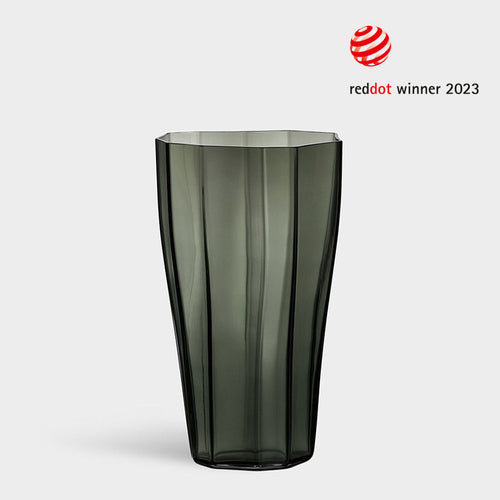 Orrefors Reed Vase Moss Green Medium