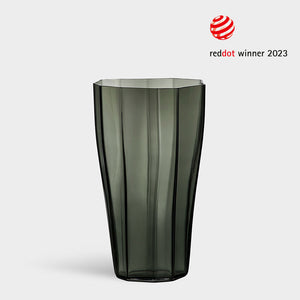 Orrefors Reed Vase Moss Green Medium