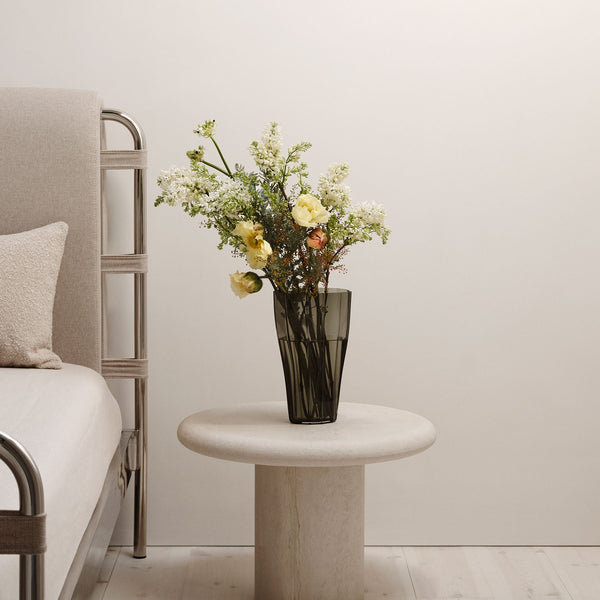 Load image into Gallery viewer, Orrefors Reed Vase Moss Green Medium
