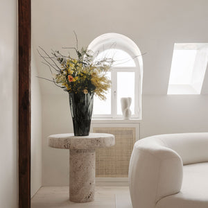 Orrefors Reed Vase Moss Green Large