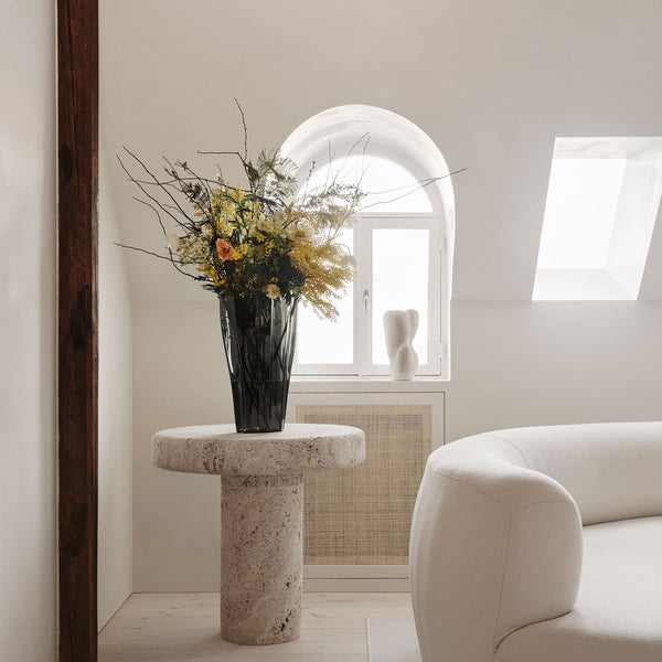 Load image into Gallery viewer, Orrefors Reed Vase Moss Green Large
