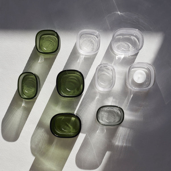 Load image into Gallery viewer, Orrefors Magica Votive Super Circle Green Medium
