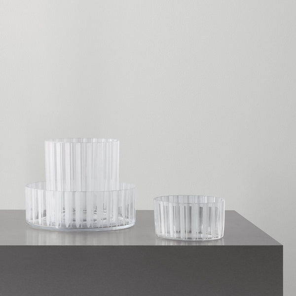 Load image into Gallery viewer, Orrefors Cut In Number Striped Bowl
