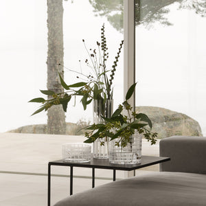 Orrefors Cut In Number Stripes Bowl Small