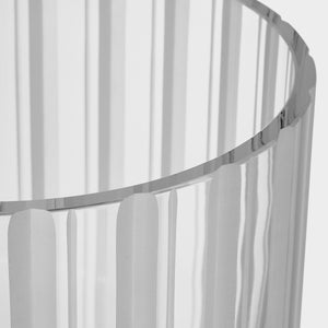 Orrefors Cut In Number Striped Vase Low