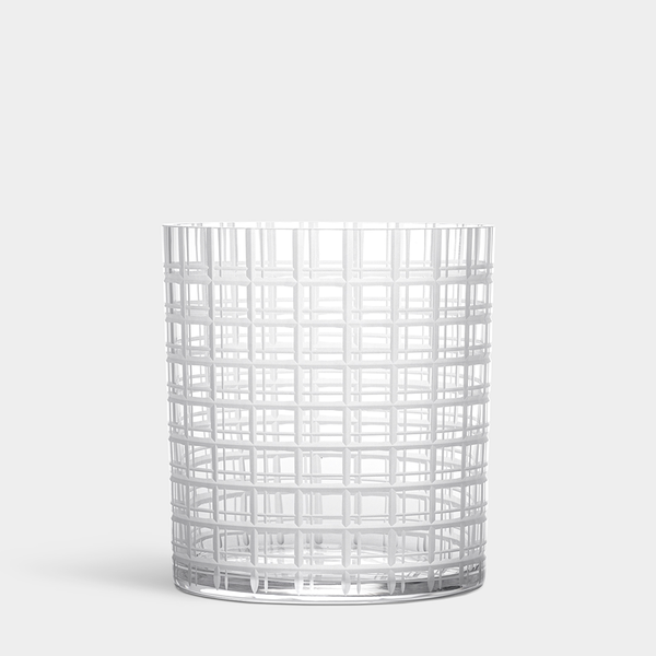 Load image into Gallery viewer, Orrefors Cut In Number Checkered Vase Low
