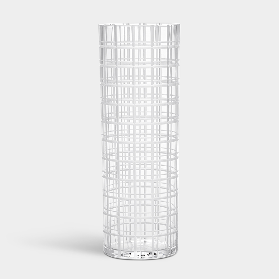Orrefors Cut In Number Vase