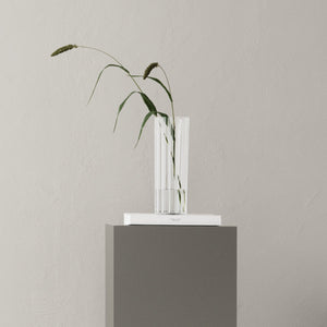 Orrefors Cut In Number Striped Vase Tall