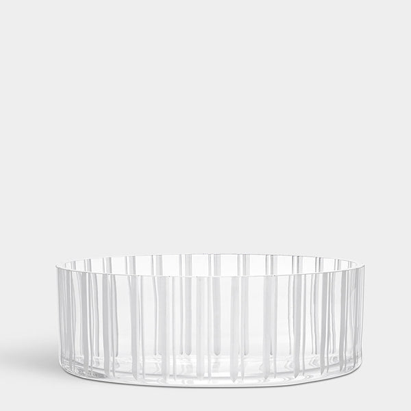 Load image into Gallery viewer, Orrefors Cut In Number Striped Bowl
