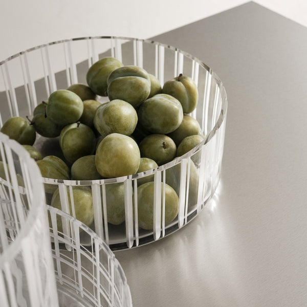 Load image into Gallery viewer, Orrefors Cut In Number Striped Bowl
