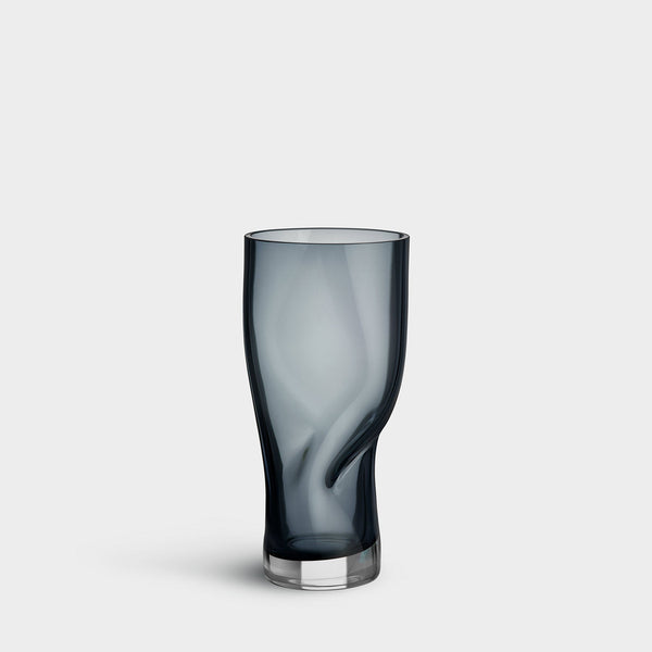 Load image into Gallery viewer, Orrefors Squeeze Blue/Gray Vase Small
