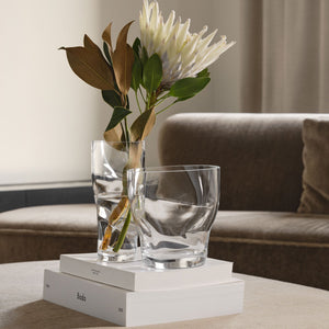 Orrefors Squeeze Clear Vase Small