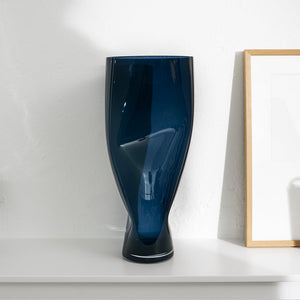Orrefors Squeeze Vase Midnight Blue XL