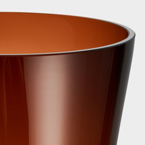 Orrefors Squeeze Vase Sunset Brown XL