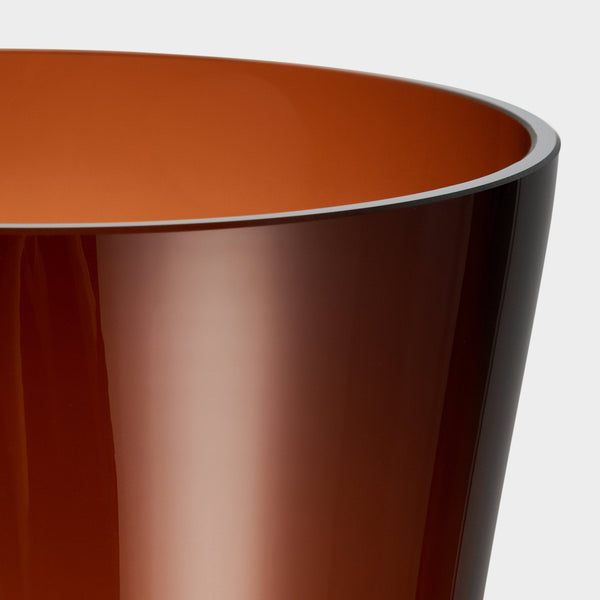 Load image into Gallery viewer, Orrefors Squeeze Vase Sunset Brown XL
