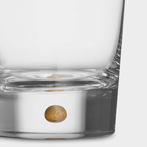 Orrefors Intermezzo Gold Double Old Fashioned - Set of 2