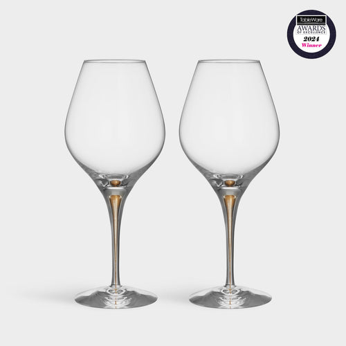 Orrefors Intermezzo Gold Aroma - Set of 2