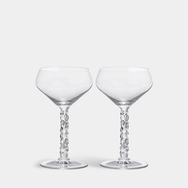 Load image into Gallery viewer, Orrefors Carat Coupe - Set of 2
