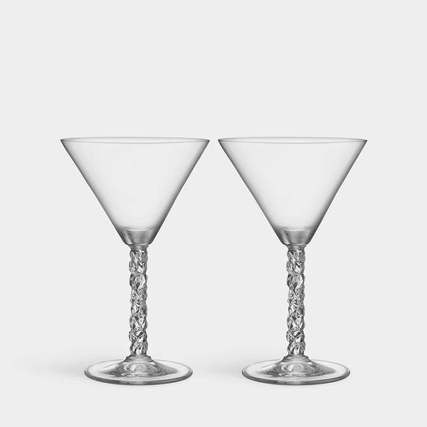 Load image into Gallery viewer, Orrefors Carat Martini Set Of 2
