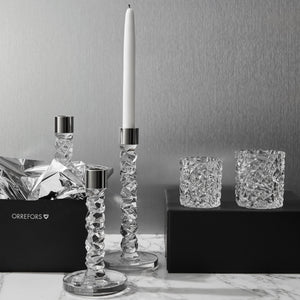 Orrefors Carat Candle Holder Small