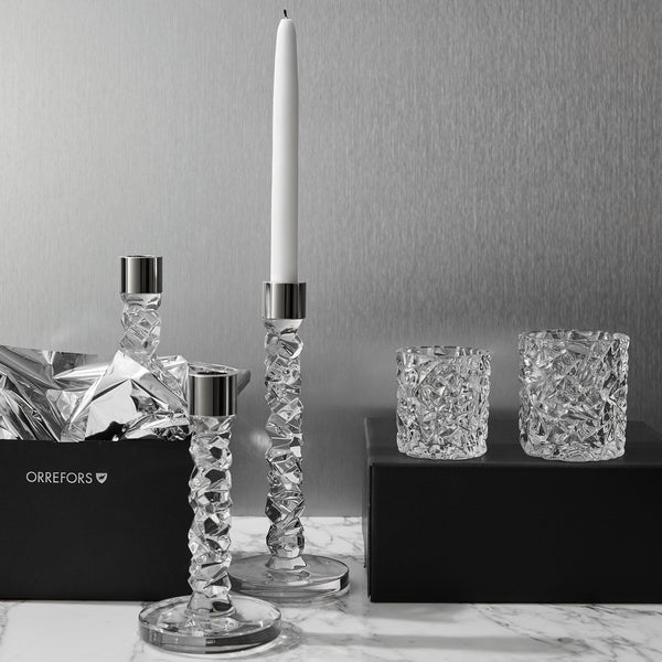 Load image into Gallery viewer, Orrefors Carat Candle Holder Small
